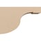Ekena Millwork 4"W x 12"D x 8"H Classic Del Monte Rough Cedar Woodgrain TimberThane Corbel, Primed Tan CORUR04X12X08DELRCPR - alternate 6